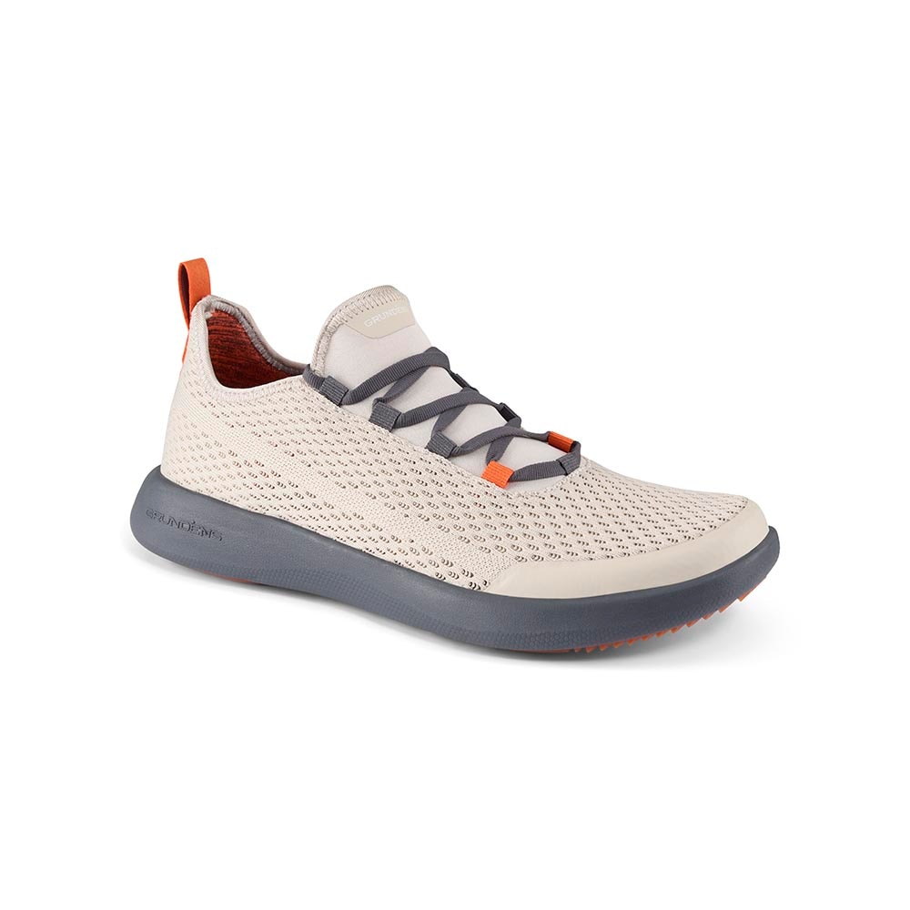 Grundens CrossCurrent Boat Shoe Men's in Bone